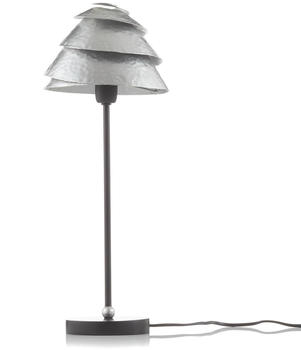 Holländer Tischleuchte Snail One in Silber-Braun