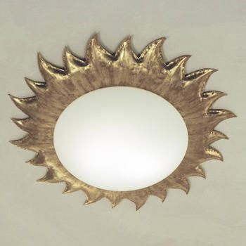 Holländer Deckenleuchte Sonne gold