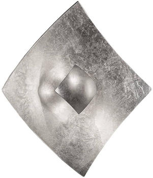 Kögl Wandleuchte Quadrangolo in Silber, 18 x 18 cm