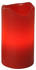 Marelida LED Kerzenset Echtwachs 10x5cm 4er Set rot