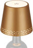 Briloner Flaska Flaschenlampe LED, Touchdimmer, Akku, Goldfarbig