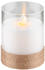 Goobay LED-Echtwachs-Kerzen 3er-Set weiß (60343)