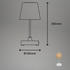 Briloner LED Tischlampe 30x15 cm taupe (7447-011)