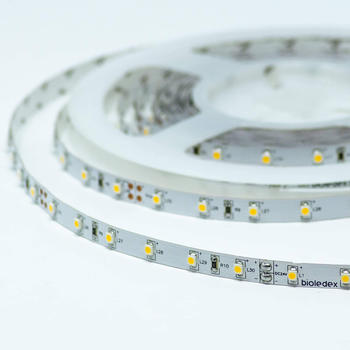Bioledex LED Streifen 24V 5W/m 60LED/m 3000K 5m Rolle warmweiß flexible Lichtleiste
