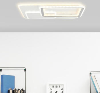 Brilliant LED Deckenleuchte Savare in Weiß und Grau 3x 16W 6100lm weiß