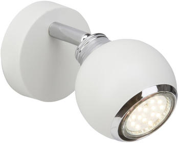 Brilliant LED Wandleuchte Ina in Weiß und Chrom 3W 300lm GU10 weiß