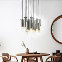 Brilliant Pendelleuchte "Glasini" E14 1 Stk. 199 x 52 cm, 14 x E14, k&uuml;rzbar,