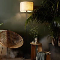 Brilliant Stehlampe "Romm" E27 1 Stk. 1flg holz hell/schwarz