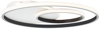 Brilliant LED Deckenleuchte Merapi in Weiß und Schwarz 3x 12W 4100lm rund weiß