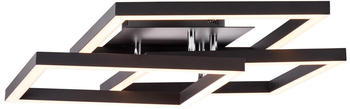 Brilliant LED Deckenleuchte Kjorn in Schwarz 3x 14W 4700lm schwarz