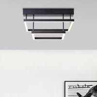 Brilliant Deckenleuchte "Ranut" 1 Stk. Warmwei&szlig; LED Deckenlampe 2flg schwarz