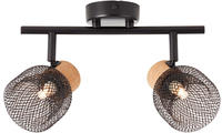 Brilliant Deckenstrahler "Flaka" G9 1 Stk. Spotrohr 2flg schwarz matt