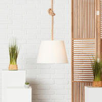 Brilliant Pendelleuchte "Sailor" E27 1 Stk. H&auml;ngelampe 35cm natur/wei&szlig;