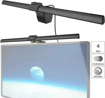 Pearl Screenbar Monitorlampe – Modernes Design und einfache Handhabung