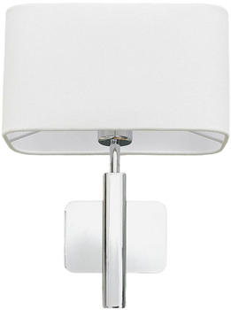Lucande Wandlampe Jettka mit Textilschirm und Schalter