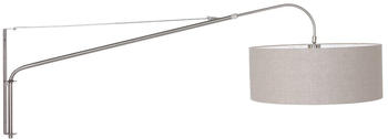 Steinhauer Wandleuchte Gramineus Arm in Silber und Grau E27 silber