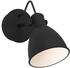 Eglo LED Wandleuchte San Peri 1 Schwarz/Sandfarbig 3W 250lm GU10 IP44 schwarz