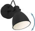 Eglo LED Wandleuchte San Peri 1 Schwarz/Sandfarbig 3W 250lm GU10 IP44 schwarz