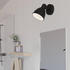 Eglo LED Wandleuchte San Peri 1 Schwarz/Sandfarbig 3W 250lm GU10 IP44 schwarz