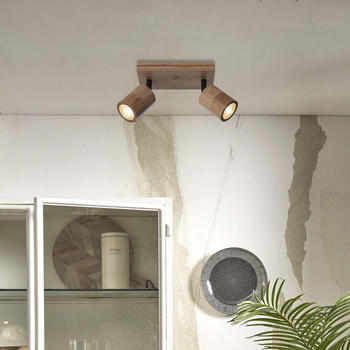 Good&Mojo Deckenleuchte Java Natur GU10 2-flammig braun