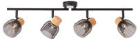 Brilliant Deckenstrahler "Flaka" G9 1 Stk. Spotrohr 4flg schwarz matt