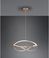 Gro&szlig;e Led Pendelleuchte Charivari Messing Matt, &Oslash; 62cm