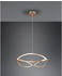 Trio Große LED Pendelleuchte CHARIVARI Messing matt, Ø 62cm