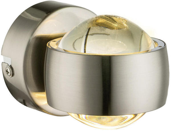 Globo LED-Wandleuchte Nickel Metall Glas 40 mm 7.5 cm (4558398901)