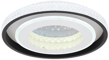 Globo Deckenleuchte Klar Opal Schwarz Weiß Metall Kunststoff 8 cm (4558408801)