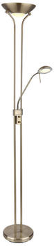 Globo LED-Deckenfluter Leonas Messing Glas 120 mm45 mm E 180 cm (4558463801)