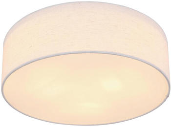 Globo Deckenleuchte Weiß Beige Metall Textil 12 cm (4558357302)