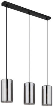 Globo H&auml;ngeleuchte Schwarz Metall Glas 11x120 cm (4558483001)