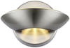 Globo LED-Wandleuchte Sammy Nickel Metall Glas bauchig 16.5x11 cm (4558083301)
