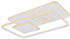 Globo LED-Deckenleuchte Opal Weiß Chrom Metall Kunststoff 65x6 cm (4558335201)