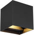 Globo LED-Wandleuchte Schwarz Metall 10x10 cm (4558463401)
