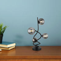 GLOBO LIGHTING Tischleuchte "RIHA" G9 1 Stk. Warmwei&szlig; Nachttischlampe, Flur,