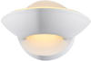 Globo LED-Wandleuchte Sammy Weiß Metall Glas bauchig 16.5x11 cm (4558083303)
