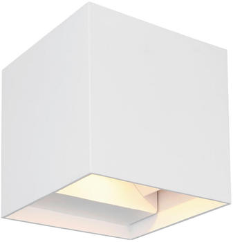 Globo LED-Wandleuchte Weiß Metall 10x10 cm (4558463402)