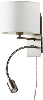 Lindby Florens Wandleuchte White/Nickel (9620921)