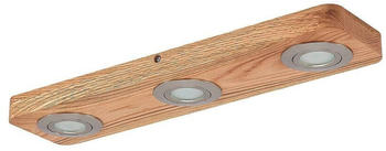 Lindby Mikari 3 LED Deckenleuchte Wood (9627413)