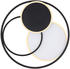 Globo LED-Deckenleuchte Opal Schwarz Weiß Metall Kunststoff rund A 7.3 cm (45583520)