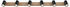 Globo Strahler Schwarz Dunkelbraun Metall Holzwerkstoff 6x13.5 cm (4558508402)