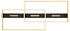 Globo LED-Deckenleuchte Opal Schwarz Gold Metall Kunststoff 39.8x10.2 cm (4558176201)