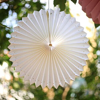 Hellum Sunny Lampion 40cm wei&szlig; (523591)