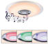 Globo Tune LED Deckenleuchte weiß opal mit Bluetooth Lautsprecher 47,5x5,7cm weiß,opal (41341-24)