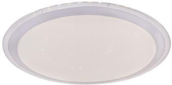 Globo Carry Smart Home LED Deckenleuchte weiß, silber Tuya App Steuerbar 53x8,3cm silber (41354-30SH)