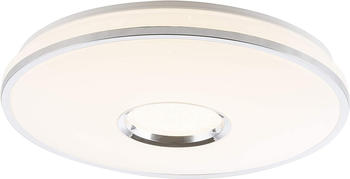 Globo Rena LED Deckenleuchte weiß, chrom mit Fernbedienung 49x7,8cm weiß,chrom,opal (48382-60)