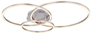 Globo Munni LED Deckenleuchte nickel matt 68x55x10cm nickel-matt (67220-40R)