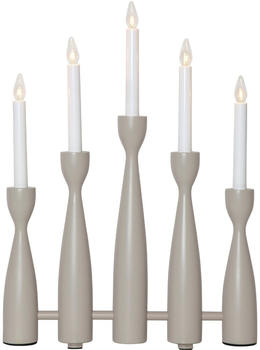 Star Trading LED Tischleuchte Midja in Beige 5x 3W beige / creme