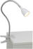Brilliant LED Klemmleuchte Anthony in Silber und Weiß 2,4W 250lm silber